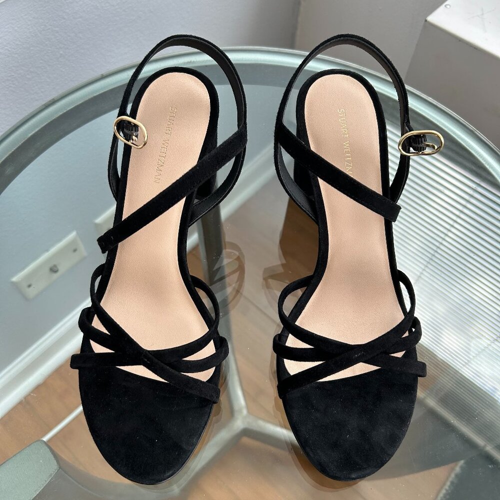 Stuart Weitzman Starla 75 Block Heel Sandal - image 1